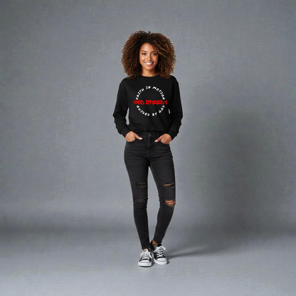 The "God Speed 1 " Crewneck Faith in Motion Black